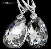 Najnowsze Kryształy Kolczyki+Wisiorek Comet Srebro 2283971681