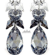 Kryształy Piękne Kolczyki Comet Zodiac Kwiecień Srebro 925 4344219045