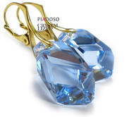 Kryształy Piękne Kolczyki Złote Srebro 22Sp 1171210700