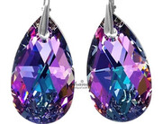 Nowe Kryształy Duże Kolczyki 28mm Vitrail Srebro 4392116415