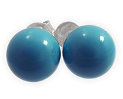 Kryształy Perły Kolczyki Certyfikat Turkusowe 3421964279