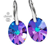 Kryształy Przepiękne Kolczyki Xilion Vitrail Srebro Nowość 700422