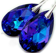 Kryształy Piękne Duże Kolczyki Helio 28mm Srebro 5776824826