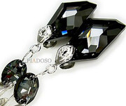 Kryształy Piękne Długie Kolczyki Night Gloss 1421909803