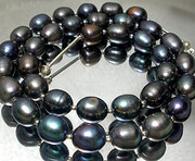 Prawdziwe Duże Perły Pawie Naszyjnik Certyfikat 1340324342