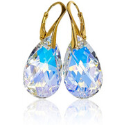 Kryształy Kolczyki Złote Srebro Aurora Certyfikat 702349