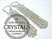 Kryształy Przepiękne Długie Kolczyki Crystal 1474324706