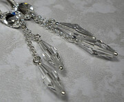 Kryształy Długie Kolczyki Srebro Certyfikat 1149700278