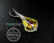 Kryształy Wisiorek Kolory Certyfikat Srebro 1176867276