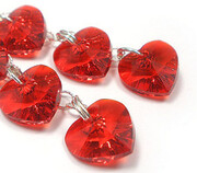 Promocja! Kryształy Serca Kolczyki Srebro 1415191811