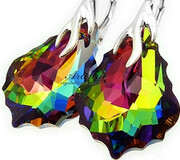 Kolczyki Kryształy Vm Srebro Certyfikat Okazja 2334397024