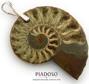 Oryginalny Amonit Piękny Wisiorek Srebro 2109294539