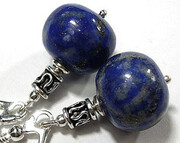 Piękne Kolczyki Srebro Lapis Lazuli 1169380616