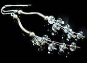 Kryształy Długie Kolczyki Srebro Certyfikat 1152734927