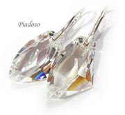 13 Kolorów Kryształy Duże Kolczyki Srebro 27mm Galactic Moonlight 2106869660