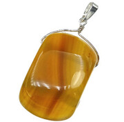 Naturalny Agat Wyjątkowy Duży Wisiorek Srebro 702742