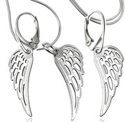 Sensation Kolczyki Naszyjnik Gwiazd Srebro Wing 4248682242