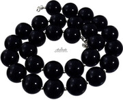 Onyks Czarny Piękny Naszyjnik Srebro 4242215991