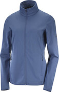 Salomon Outrack Full Zip Midlayer Jacket Women, niebieski XL 2022 Kurtki syntetyczne Salomon LC1710000-XL
