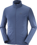 Salomon Outrack Full Zip Midlayer Jacket Men, niebieski S 2022 Kurtki syntetyczne Salomon LC1711400-S