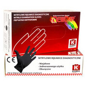 NewCar Rękawiczki nitrylowe jednorazowe (czarne) rozmiar M
