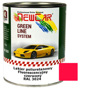 NewCar Lakier poliuretanowy 2K FLUORESCENCYJNY RAL 3024 1L CZERWONY