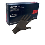 Rękawiczki diagnostyczne i ochronne nitrylowe czarne L Nitrylex Black / 1 para