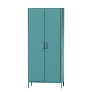 Szafa na ubrania FLAVIO 800 x 1850 x 450 mm Modern: morska