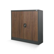 Szafka metalowa na klucz BEATA 900 x 930 x 400 mm Eco Design: antracytowa/ orzech