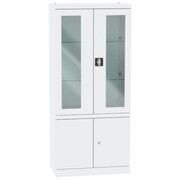 Szafa medyczna SML 114 metalowa przeszklona - szerokość 80 cm