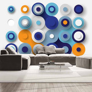 Fototapeta - Geometria niebieskiego koła Artgeist