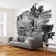 Fototapeta - Black-and-white New York collage Artgeist