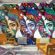 Fototapeta - Kolorowe twarze Artgeist