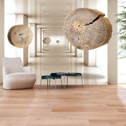 Fototapeta - Latające krążki drewna Artgeist