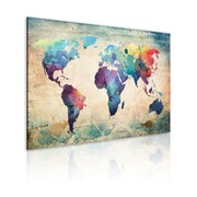 Obraz - Tęczowa mapa Artgeist