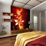 Fototapeta - Kwiat w płomieniach Artgeist