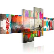 Obraz - Tęczowe warkocze Artgeist