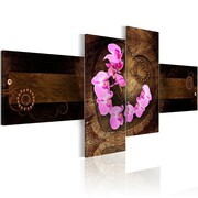 Obraz - Orchidea i drewno Artgeist
