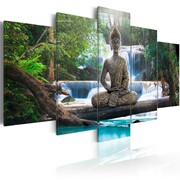 Obraz - Budda i wodospad Artgeist