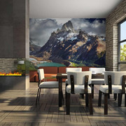 Fototapeta - Mountain landscape with lake Artgeist