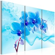 Obraz - Eteryczna orchidea - błękit Artgeist