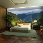 Fototapeta - Green mountain landscape Artgeist