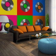 Fototapeta - Płyta winylowa (pop art) Artgeist