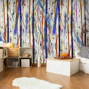 Fototapeta - Kolorowy plusk Artgeist