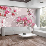 Fototapeta - Lot różowych orchidei Artgeist