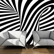 Fototapeta - op art: czarno-biały Artgeist