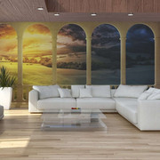 Fototapeta - Sen o magicznych polach Artgeist