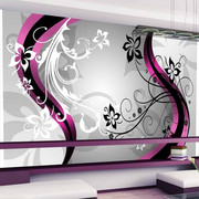 Fototapeta - Kwietne esy-floresy (różowy) Artgeist