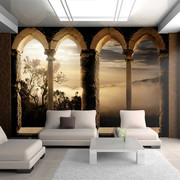 Fototapeta - Klasztor w górach Artgeist