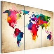 Obraz - Tęczowe kontynenty Artgeist